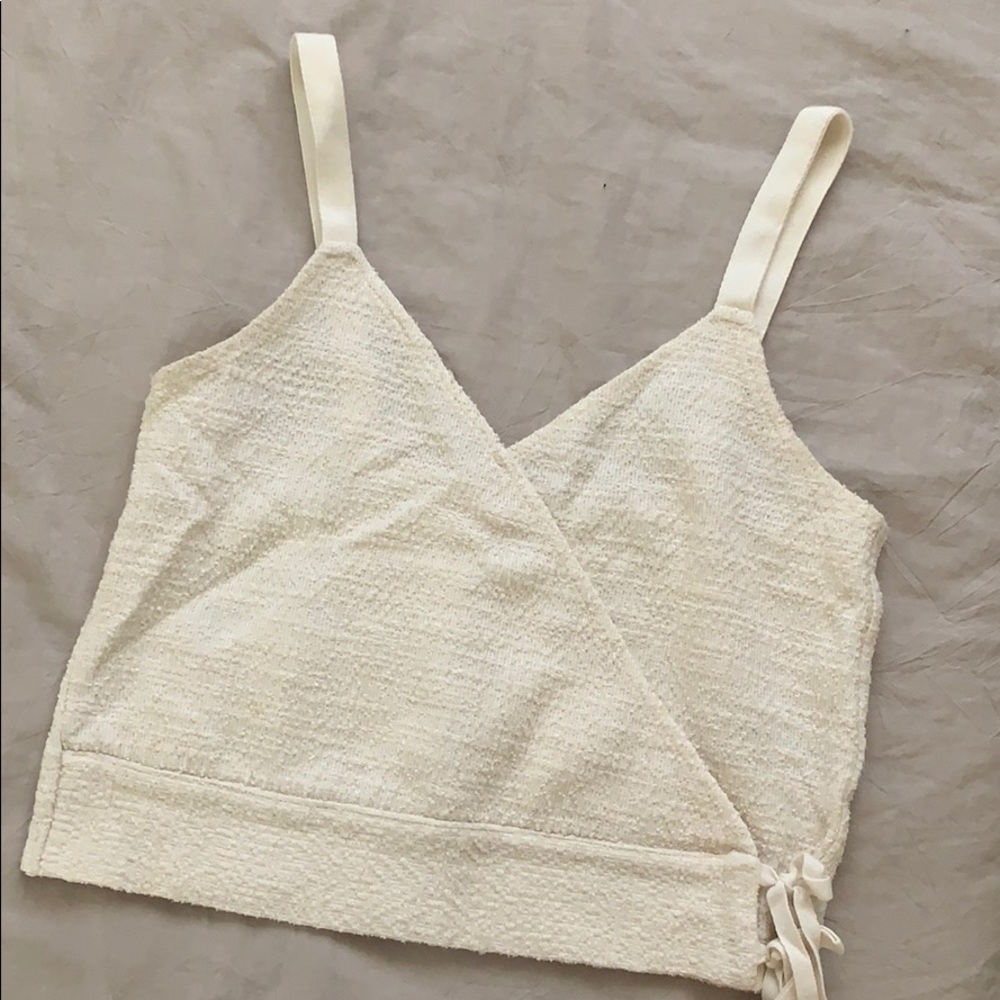 Madewell Finale Crop Wrap Tank